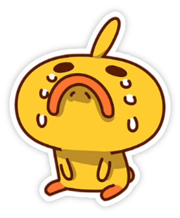 Sticker vịt vàng đáng yêu
