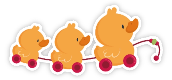 Sticker vịt vàng ngộ nghĩnh