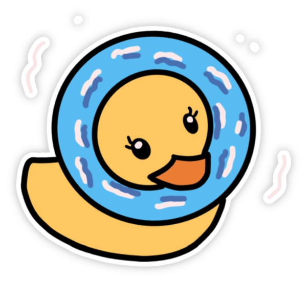 Sticker vịt vàng