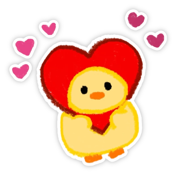 Sticker yêu thương đáng yêu