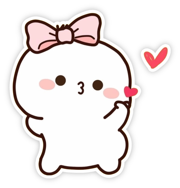 Sticker yêu thương dễ thương