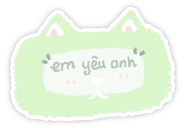 Sticker yêu thương ngộ nghĩnh