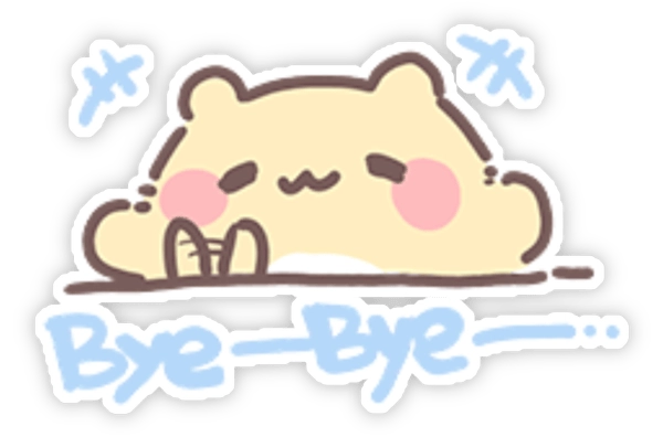 Tải sticker tạm biệt miễn phí