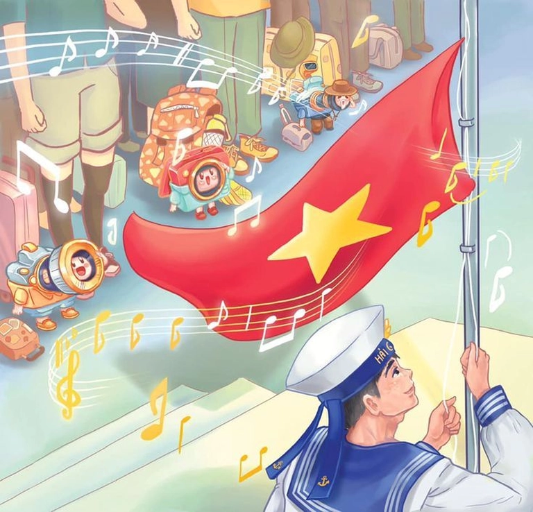 Tranh biển đảo việt nam thân yêu