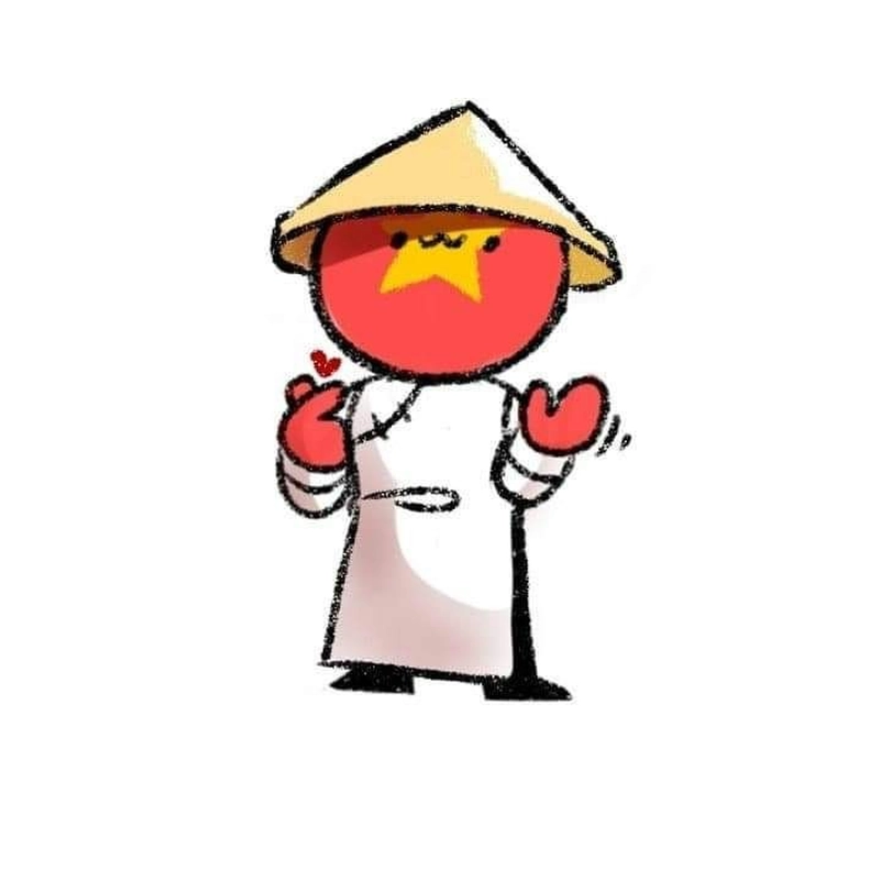 Tranh vẽ em yêu tổ quốc Việt Nam nón lá cờ đỏ