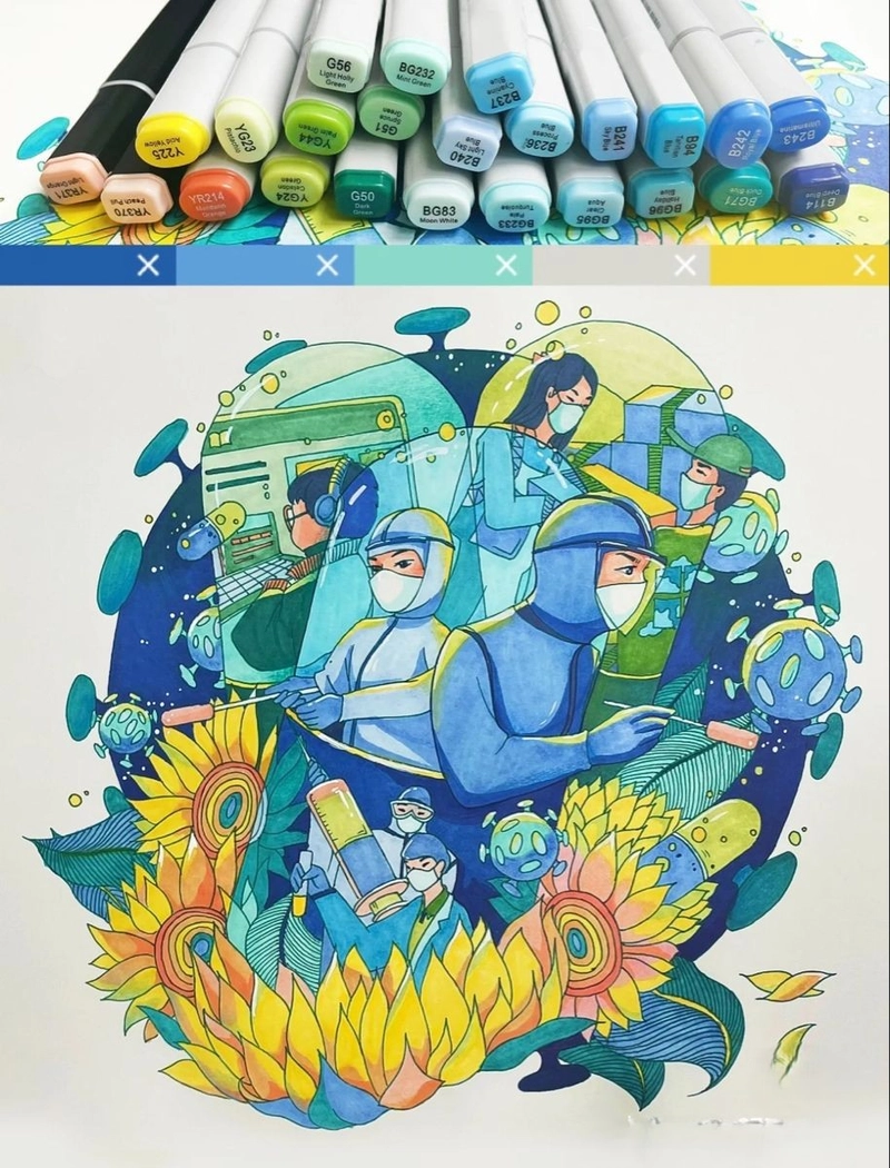 Tranh về nghề bác sĩ siêu thực và ấn tượng