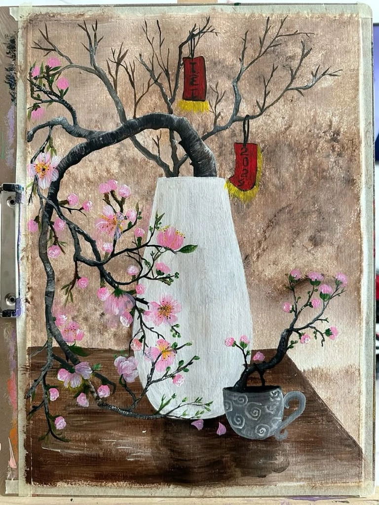 Vẽ chủ đề mùa xuân tươi vui sinh động