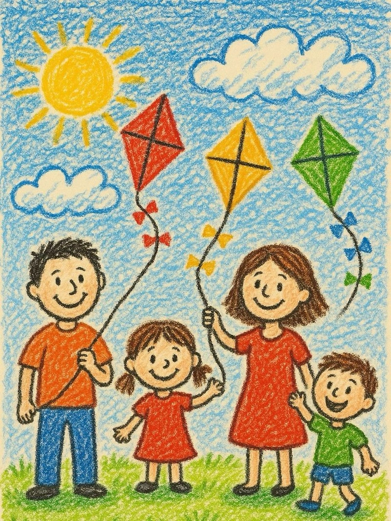 Vẽ tranh chia sẻ trách nhiệm gia đình