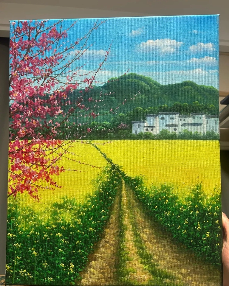 Vẽ tranh chủ đề mùa xuân tươi sáng