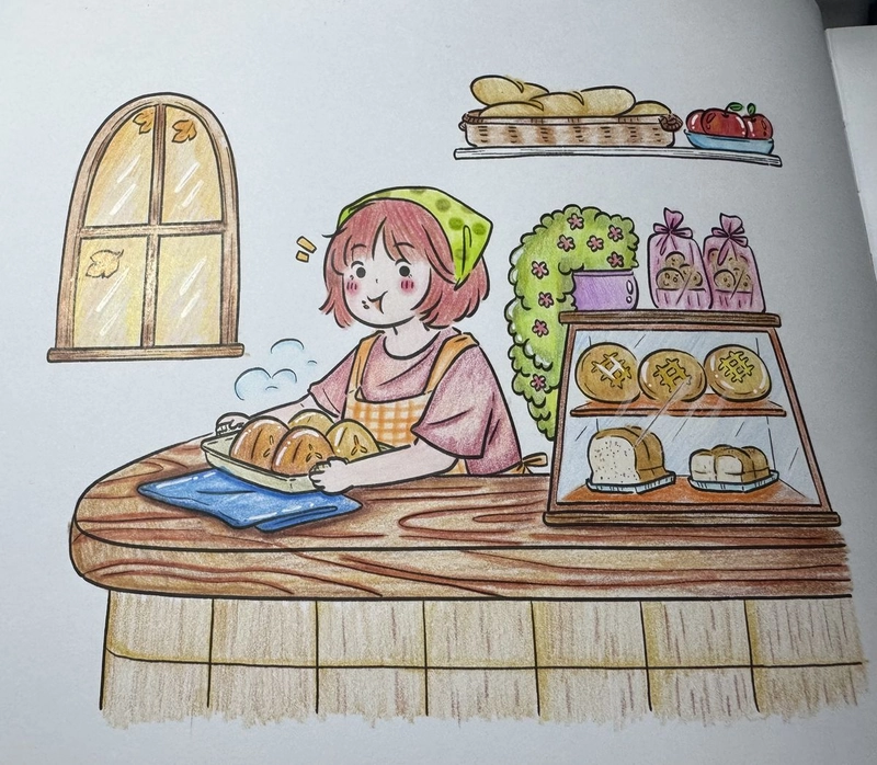 Vẽ tranh nghề nghiệp đầu bếp đầy sáng tạo
