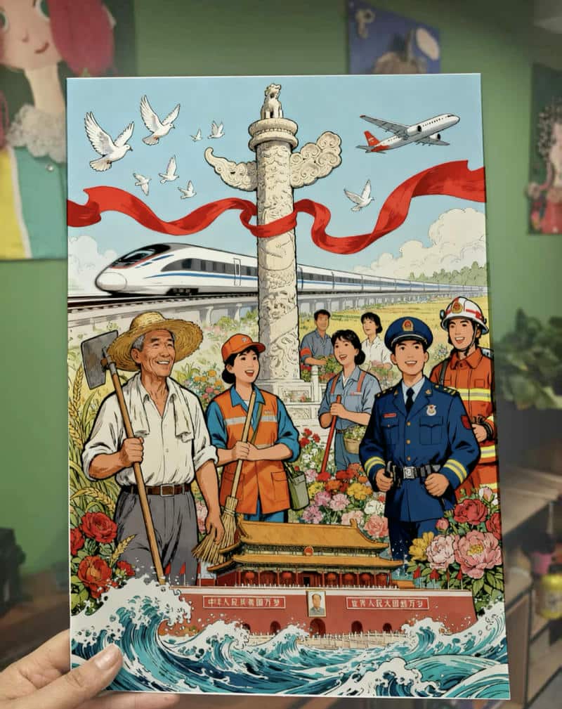 Vẽ tranh người dân lao động