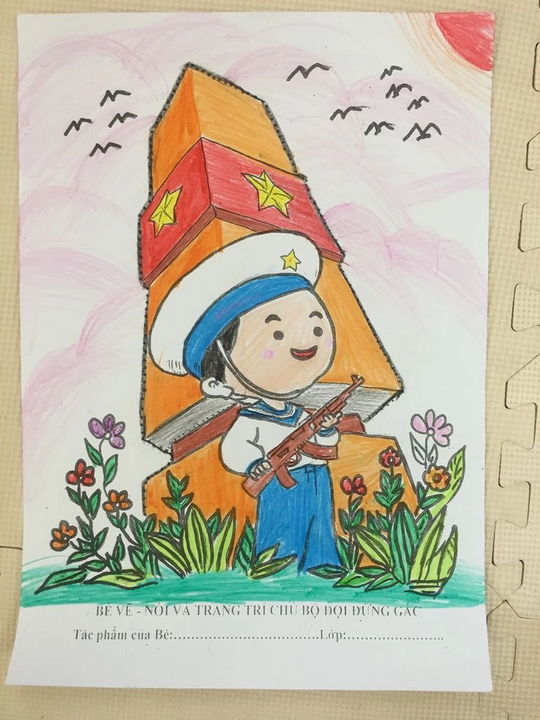 Vẽ tranh về biển đảo việt nam đẹp