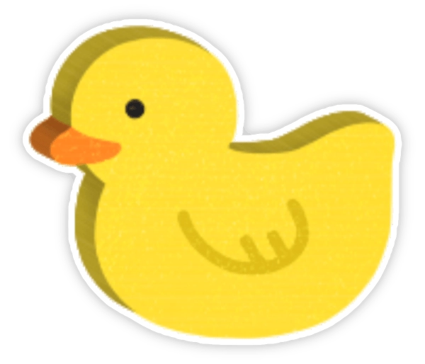 Vịt cute sticker dễ thương