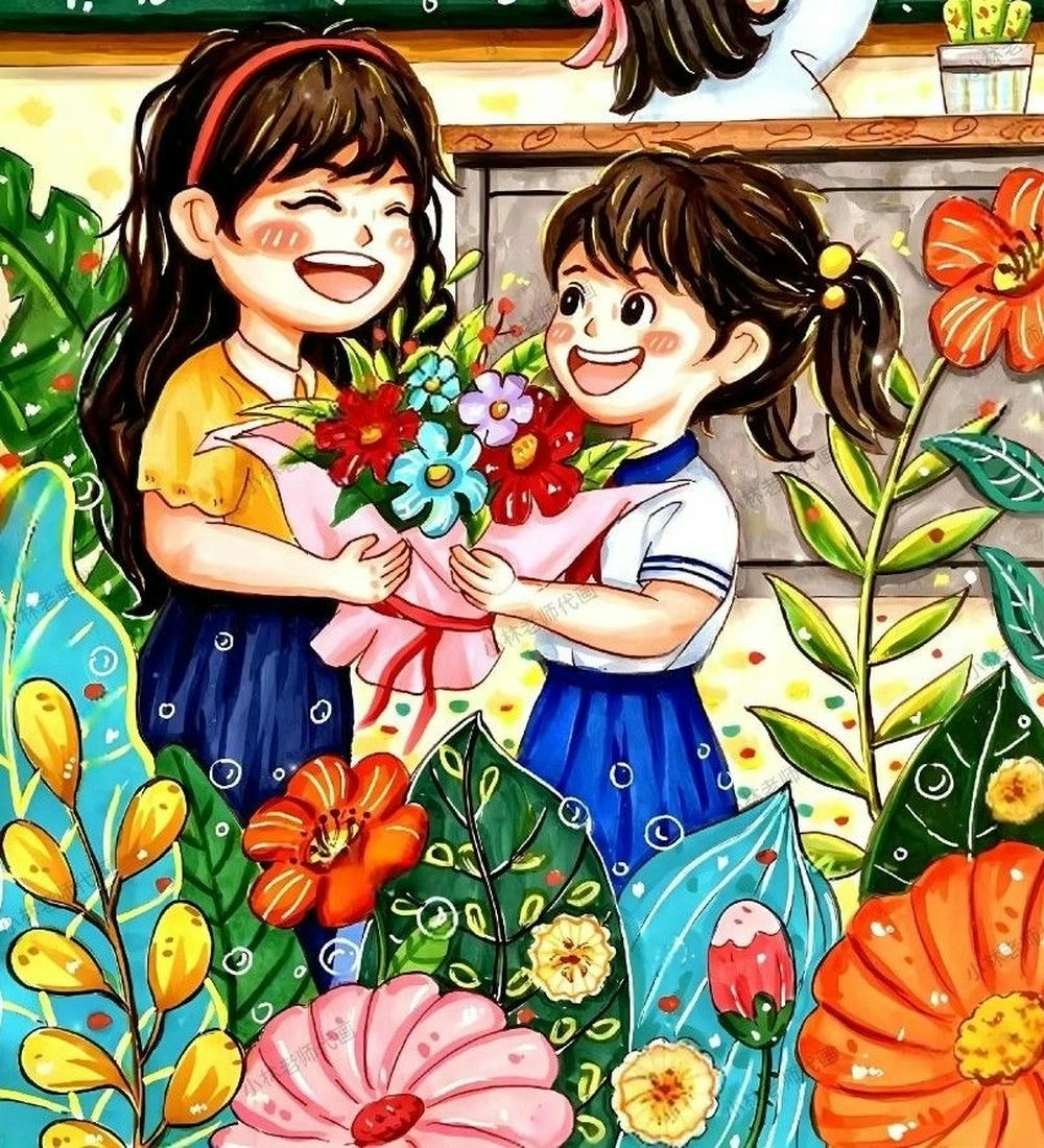 ảnh tranh vẽ nghề giáo viên truyền cảm hứng