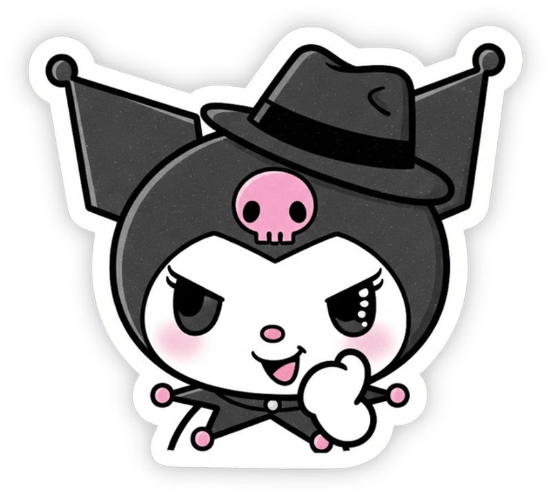 nhãn dán kuromi anime 