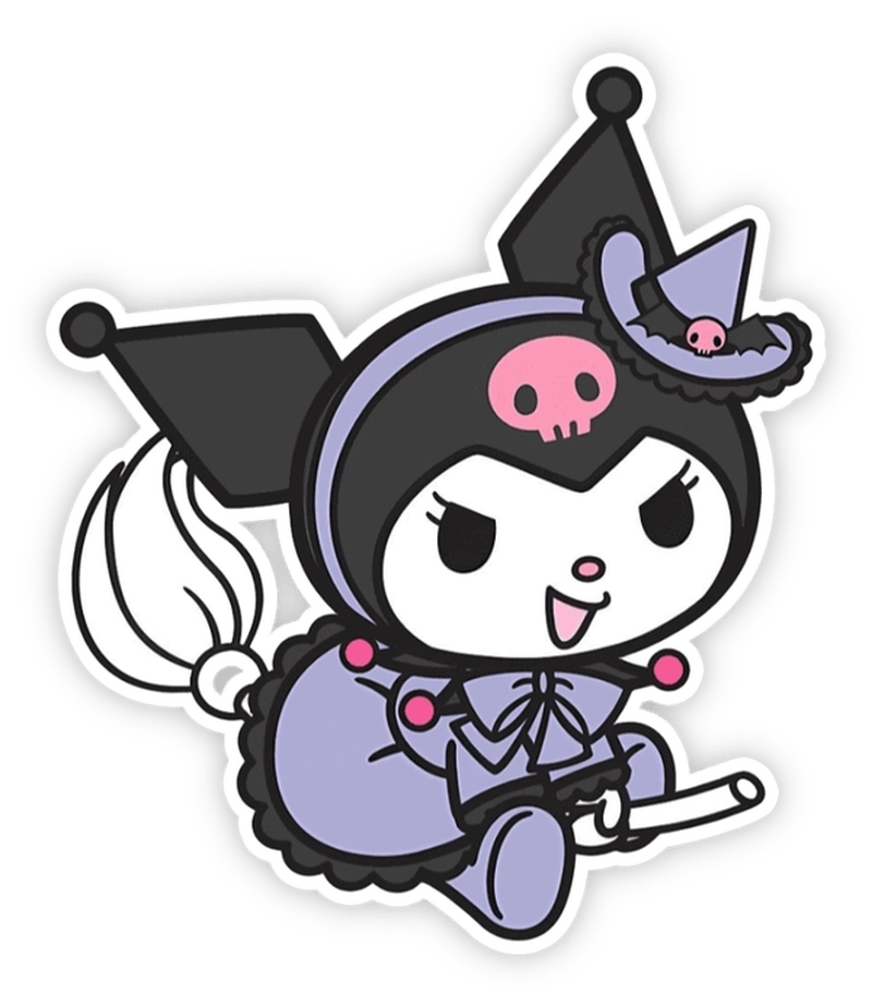 hình sticker kuromi dễ thương 