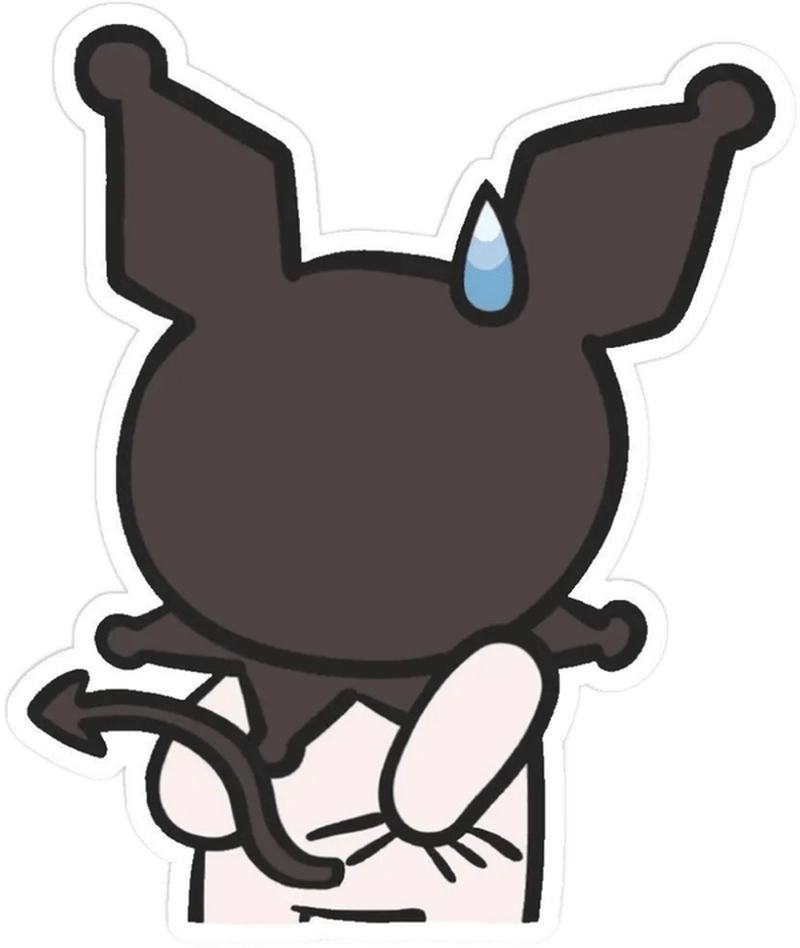 hình sticker kuromi tông tím dễ thương 