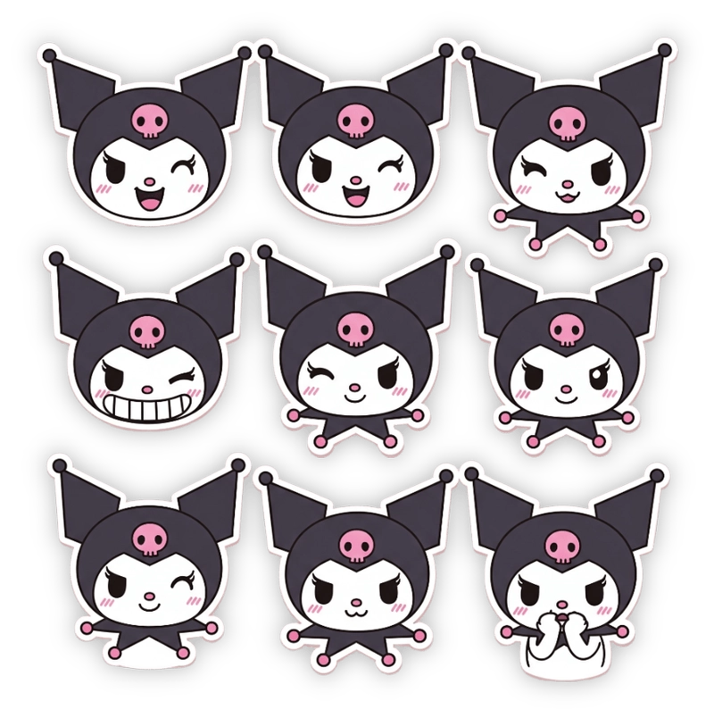 hình sticker kuromi kawaii 