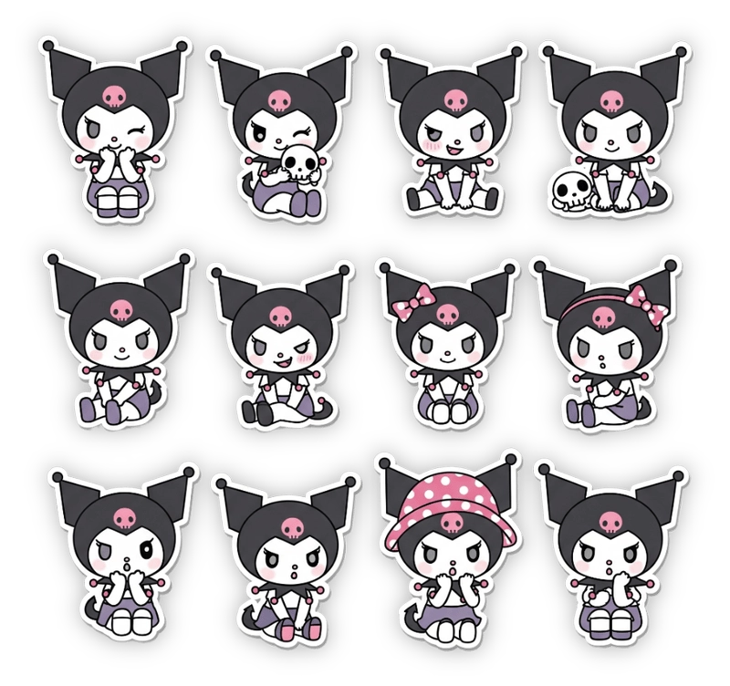 nhãn dán kuromi mini 