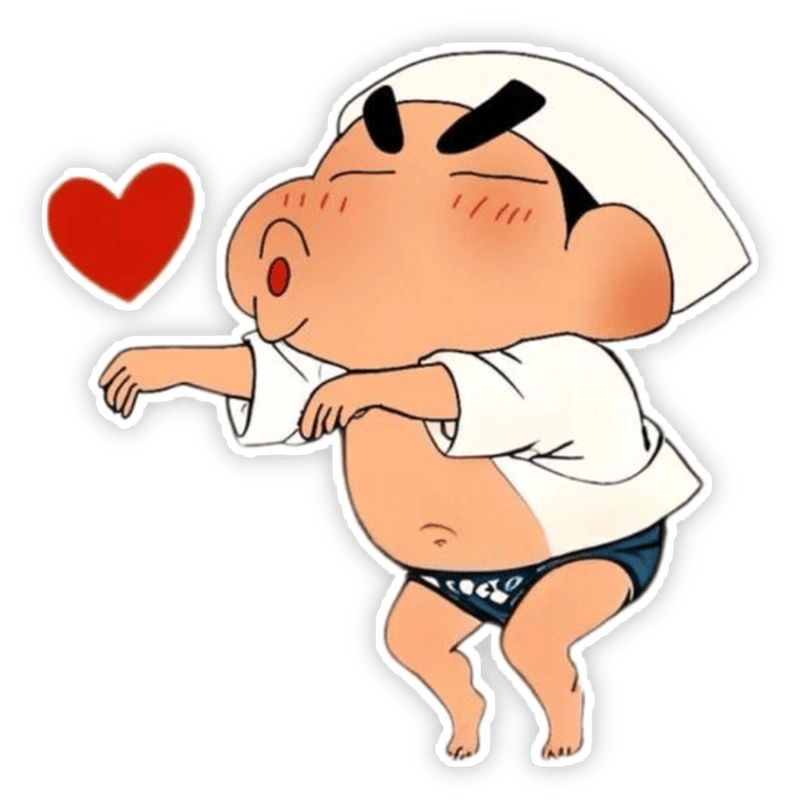 nhãn dán shin meme hài 