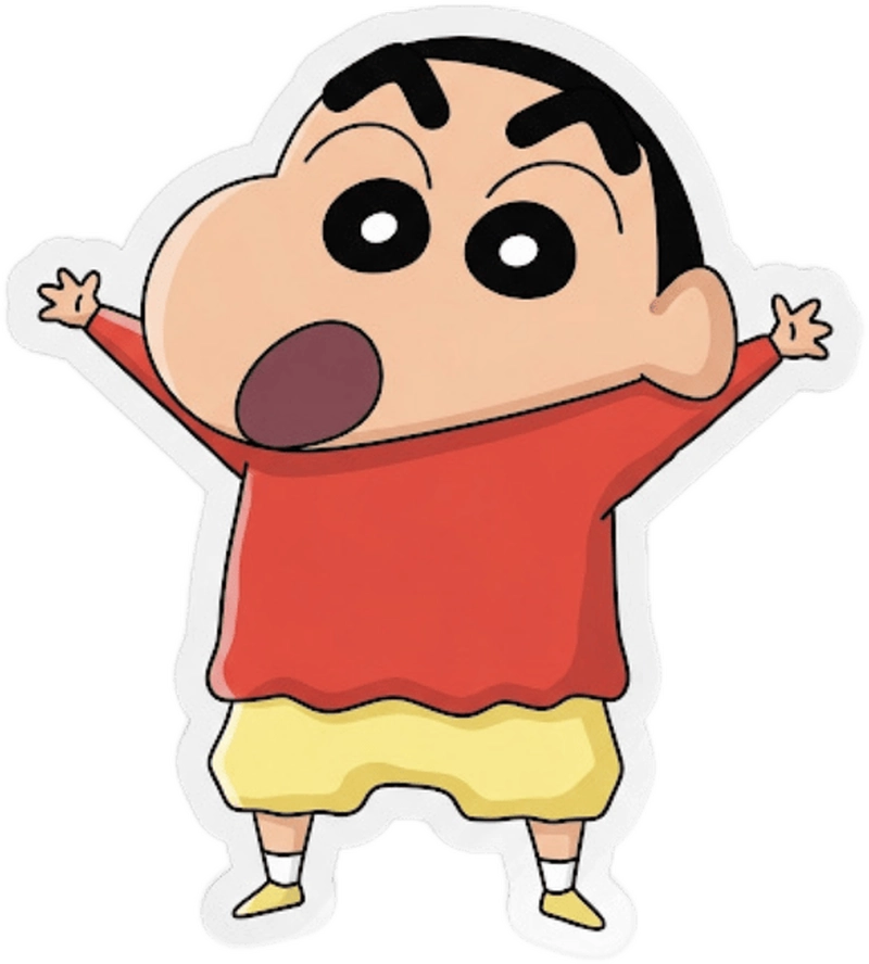 sticker shin bựa hài hước 