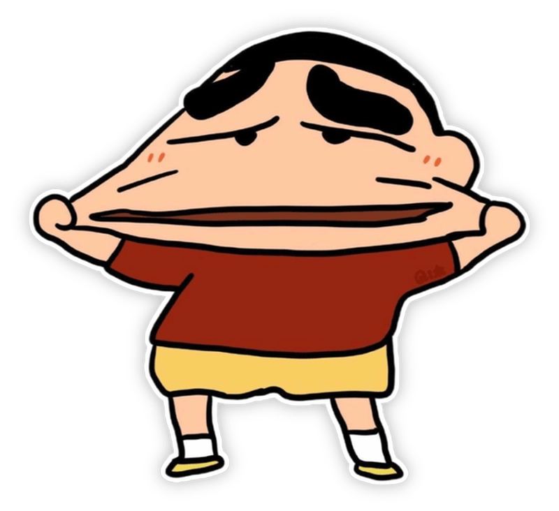nhãn dán shin troll hài 