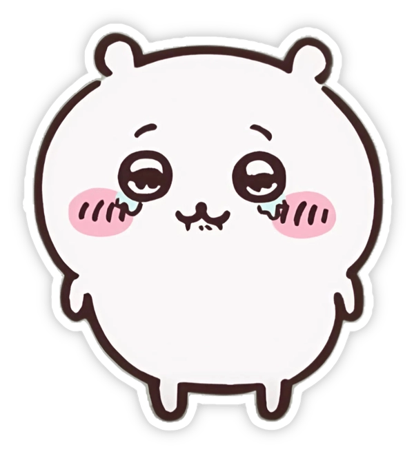 sticker buồn cute chibi 