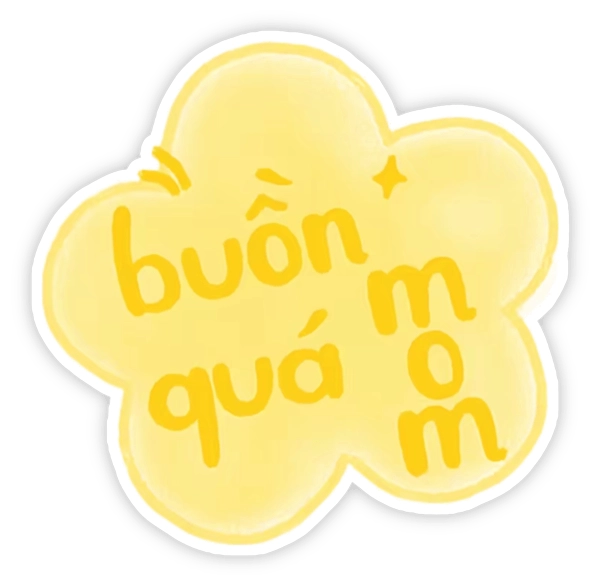 hình ảnh sticker buồn 