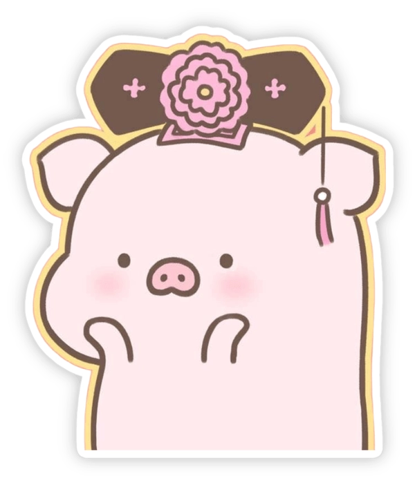 sticker heo hồng cho bé mẫu giáo 