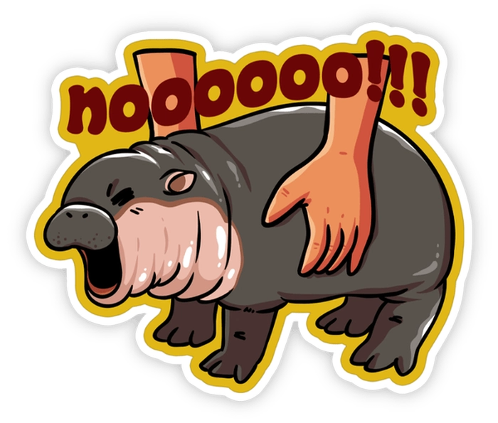 sticker moo deng emoji 