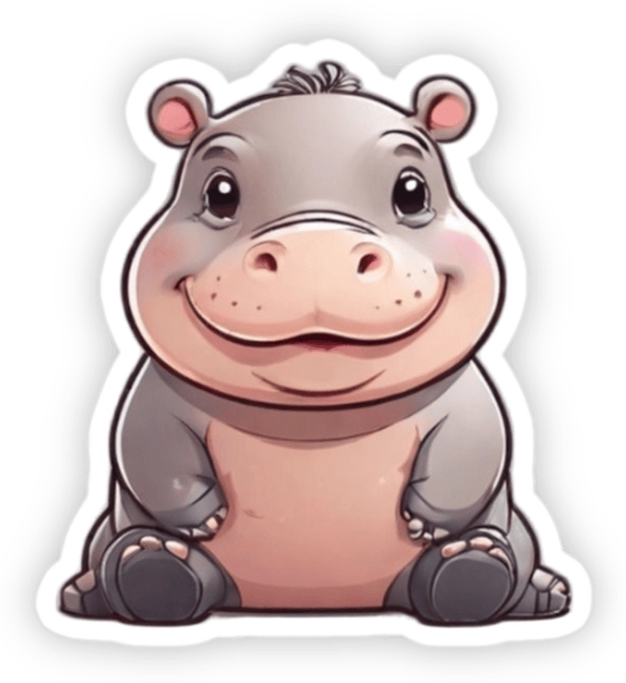 sticker moo deng vui nhộn 