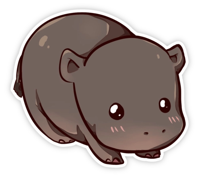 moo deng sticker pack siêu dễ thương 