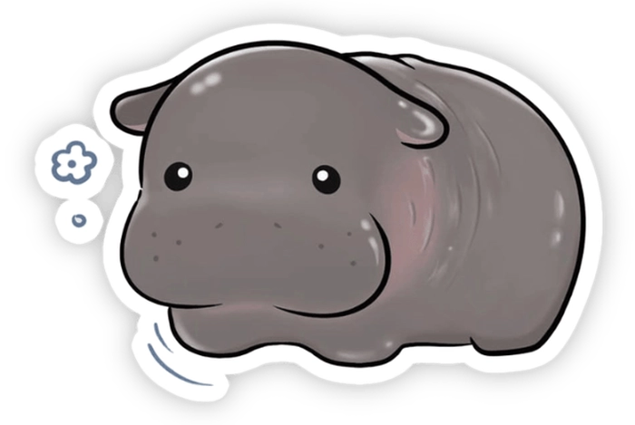 moo deng sticker pack full hd 