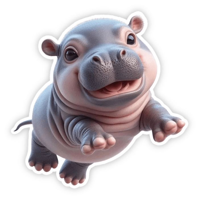 hình dán moo deng sticker 
