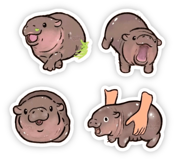 tải về moo deng sticker pack 