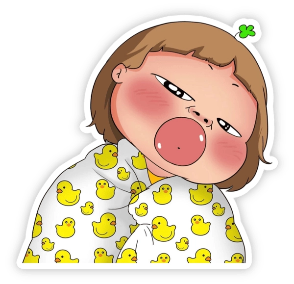 bộ sticker quỳnh aka cute 