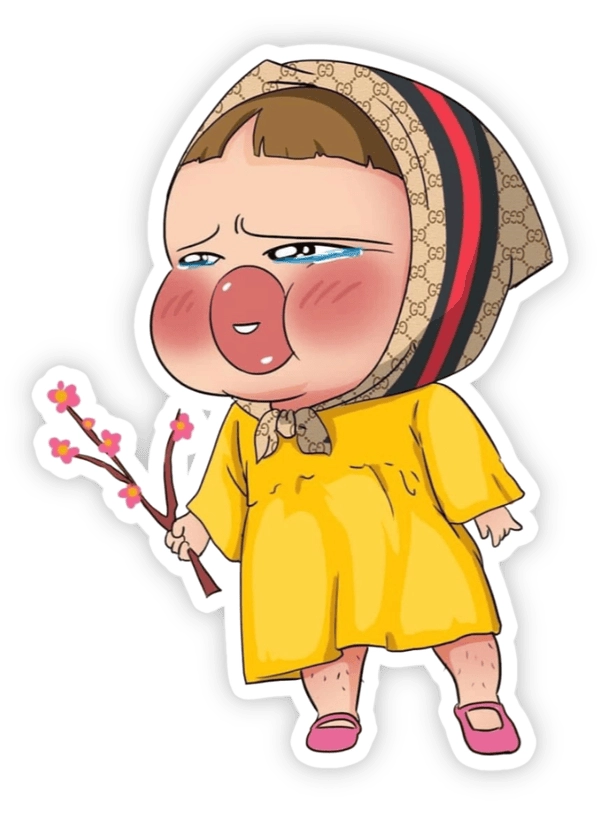 sticker quỳnh aka cho giới trẻ 