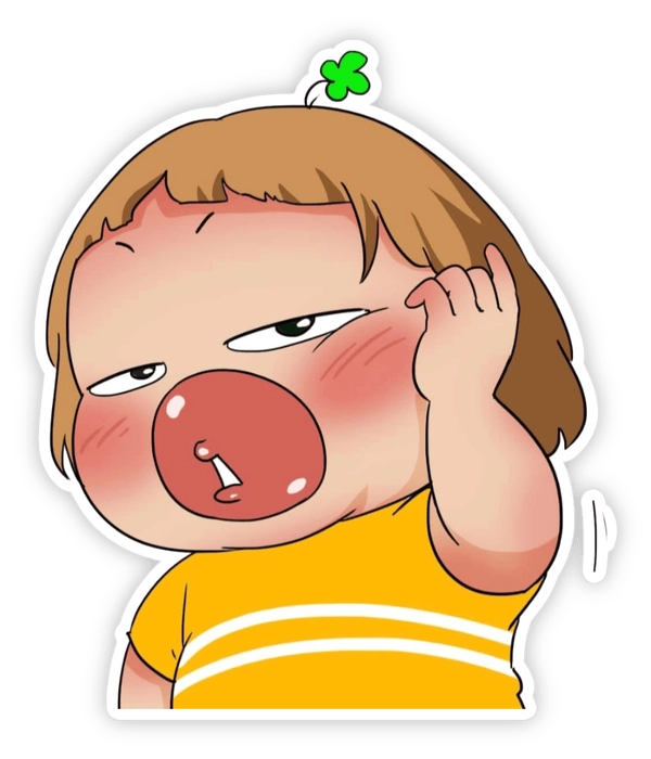 sticker quỳnh aka dùng khi chat 