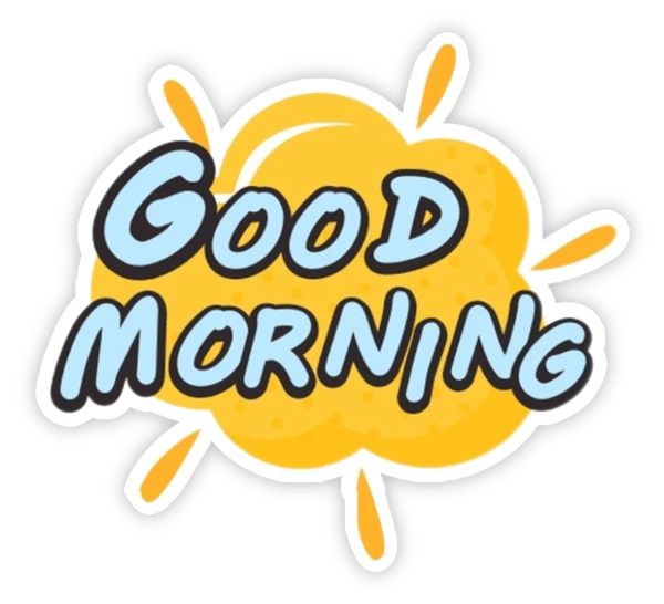 sticker xin chào cute đơn giản 