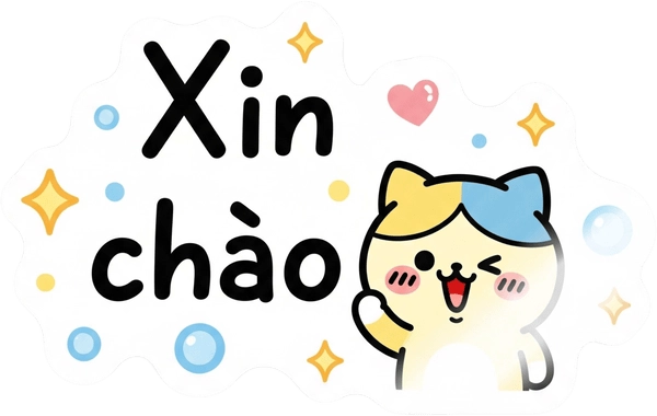 sticker chào buổi sáng đáng yêu 