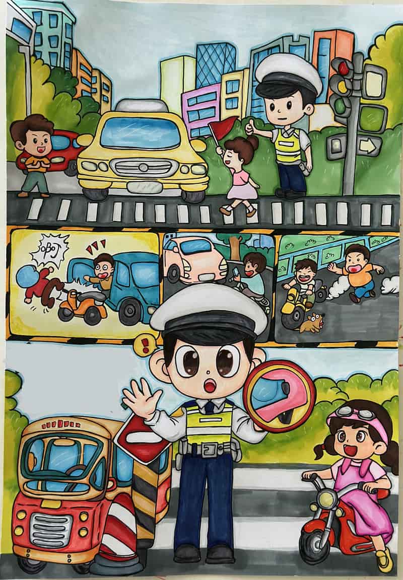tranh nhắc nhở không phóng nhanh vượt ẩu