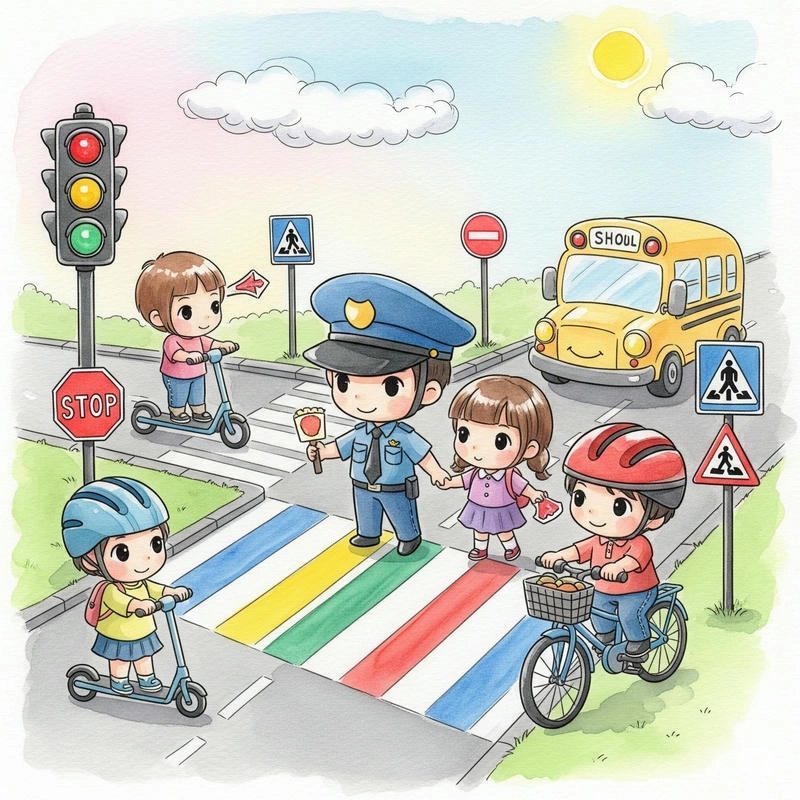 tranh vẽ an toàn giao thông học sinh 