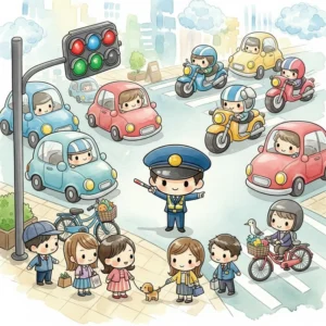 vẽ tranh an toàn giao thông đường phố