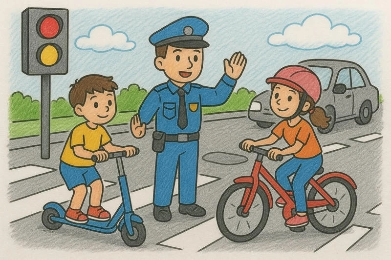 an toàn giao thông tranh vẽ 