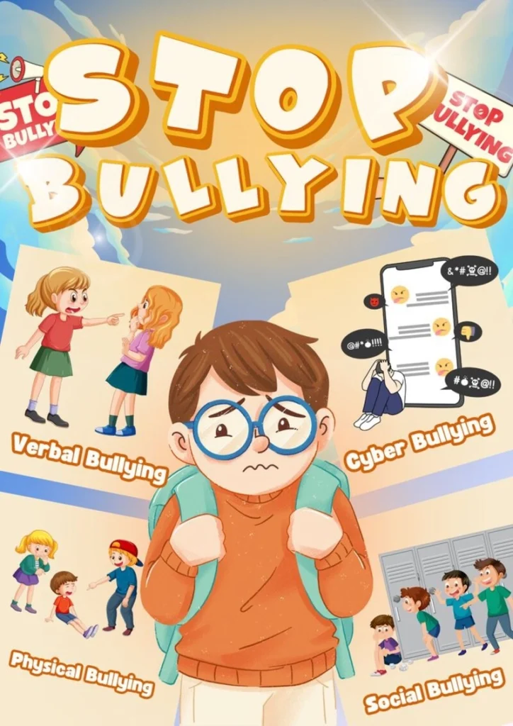 tranh vẽ nói không với bạo lực học đường lớp 7