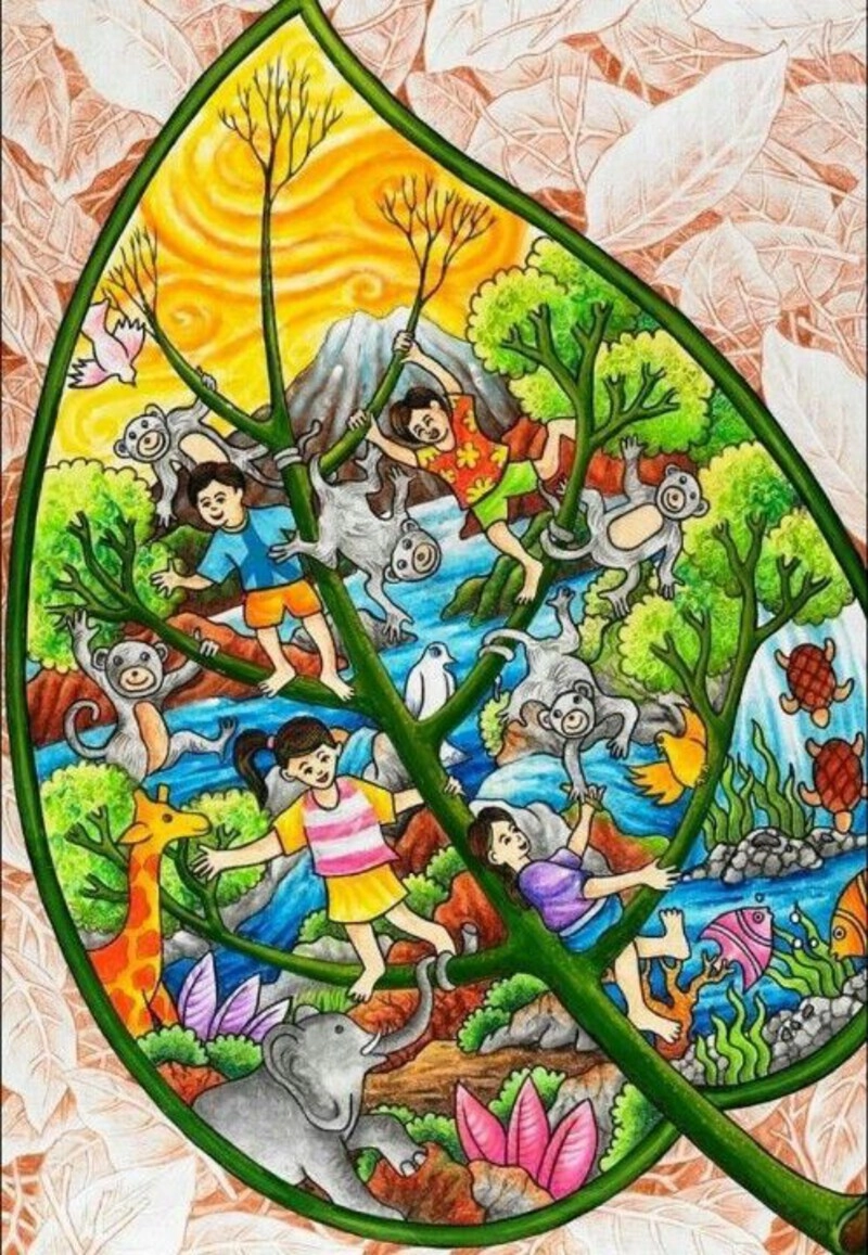 tranh vẽ môi trường 