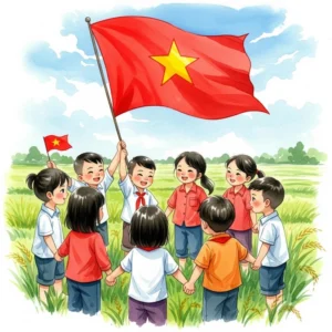 hướng dẫn vẽ tranh em yêu tổ quốc việt nam