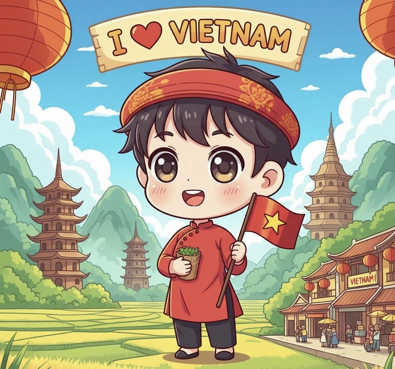 tranh vẽ em yêu tổ quốc việt nam sáng tạo 