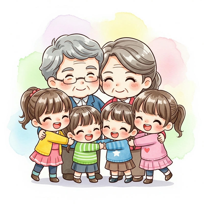 tranh gia đình đơn giản 