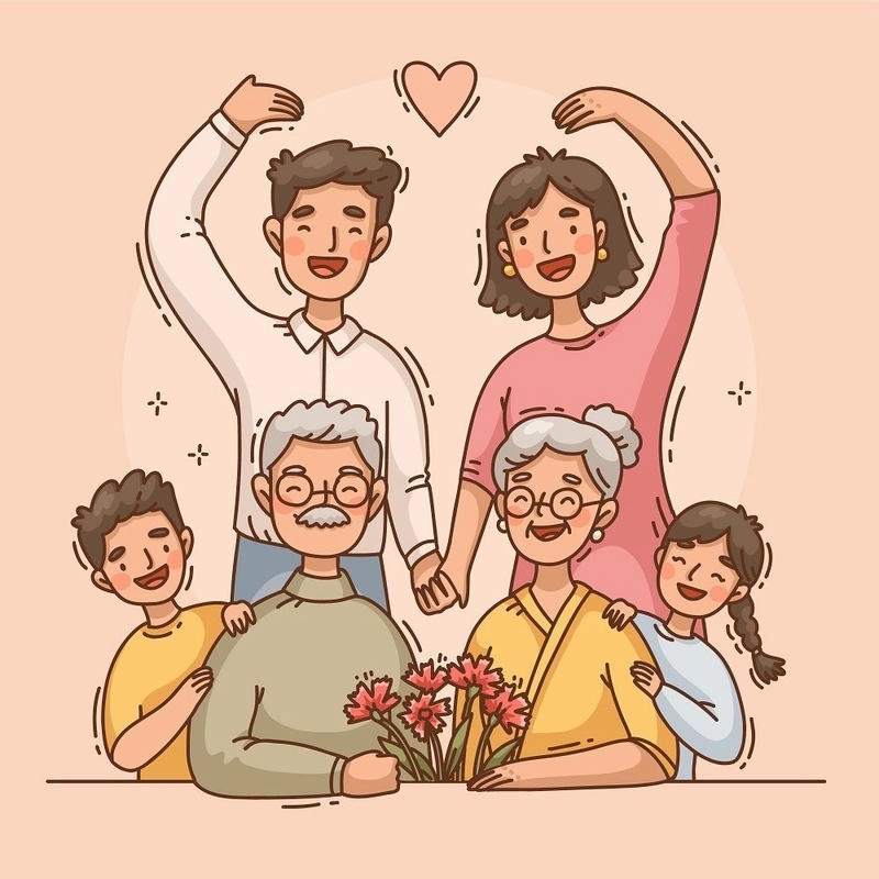 tranh vẽ gia đình lớp 6 
